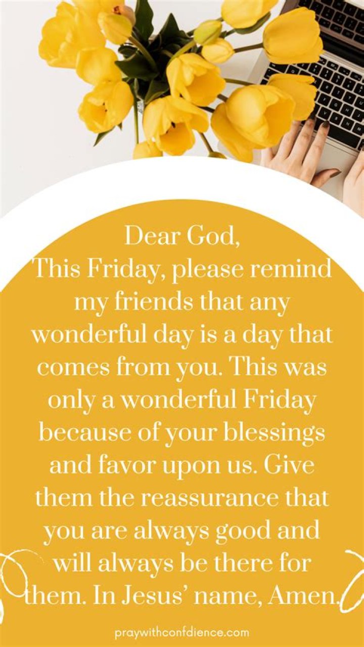 Embracing The Divine: A Prayer For Friday Blessings