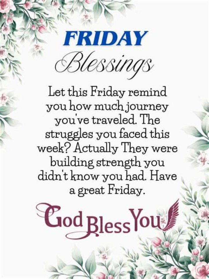 Embracing The Spirit Of Friday: Blessings And Prayer