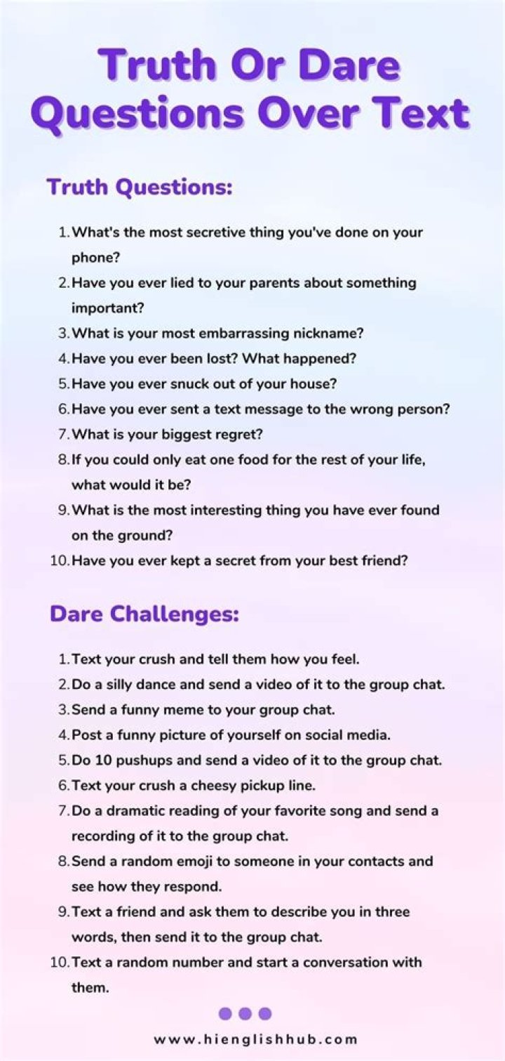 Uncovering Fun: The Best Truth Or Dare Questions Over Text